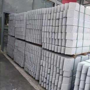 南通芝麻白树围石 树池