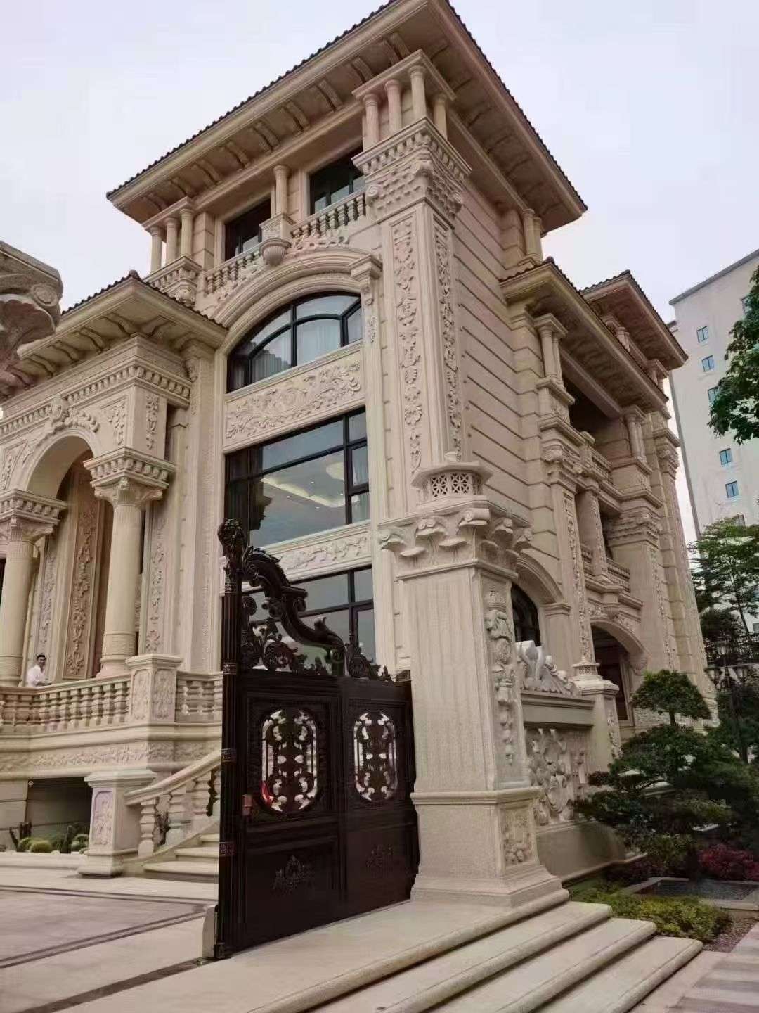 南通黄金麻别墅外墙异形定制