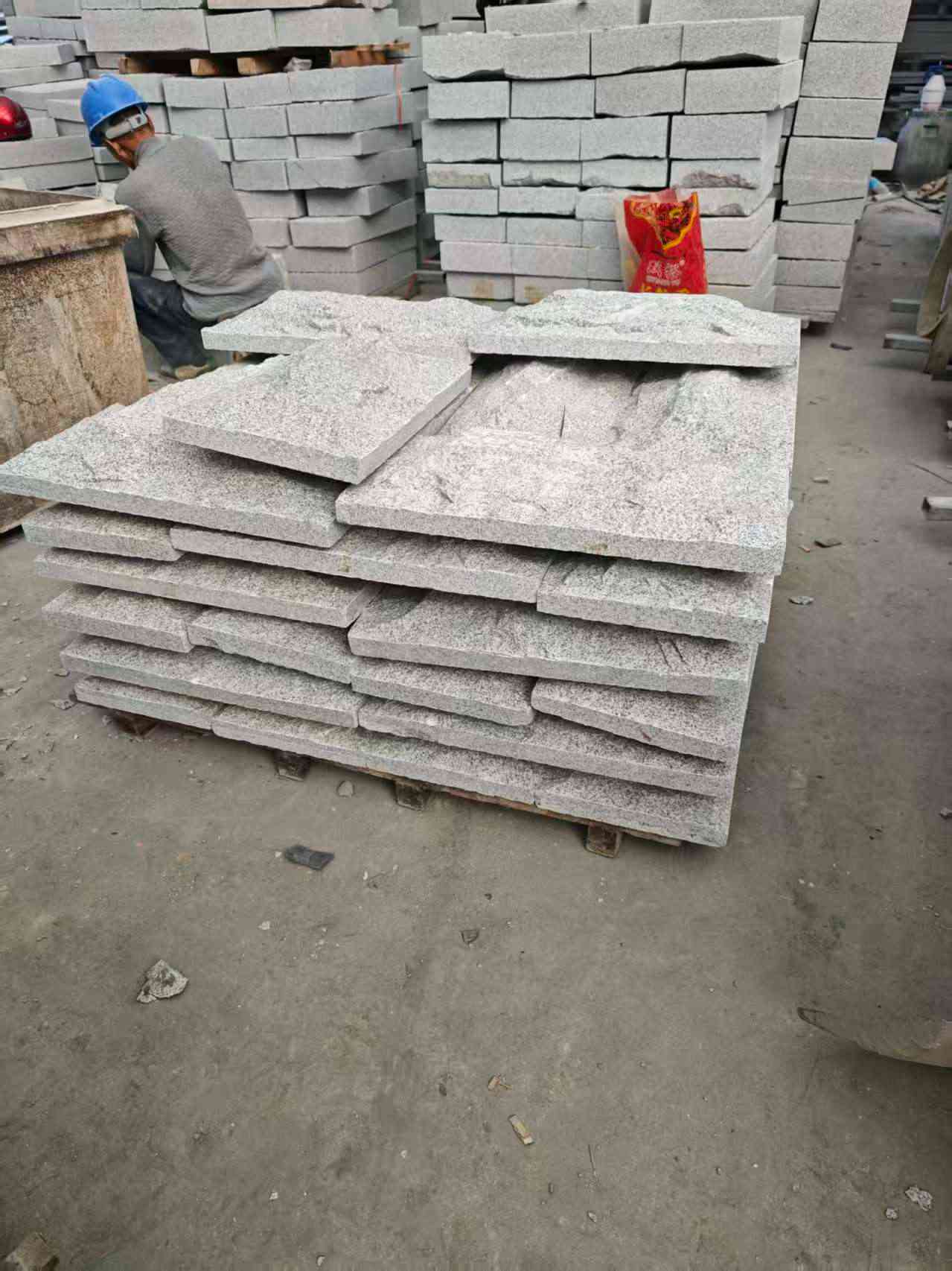 南通芝麻白蘑菇石，自然面