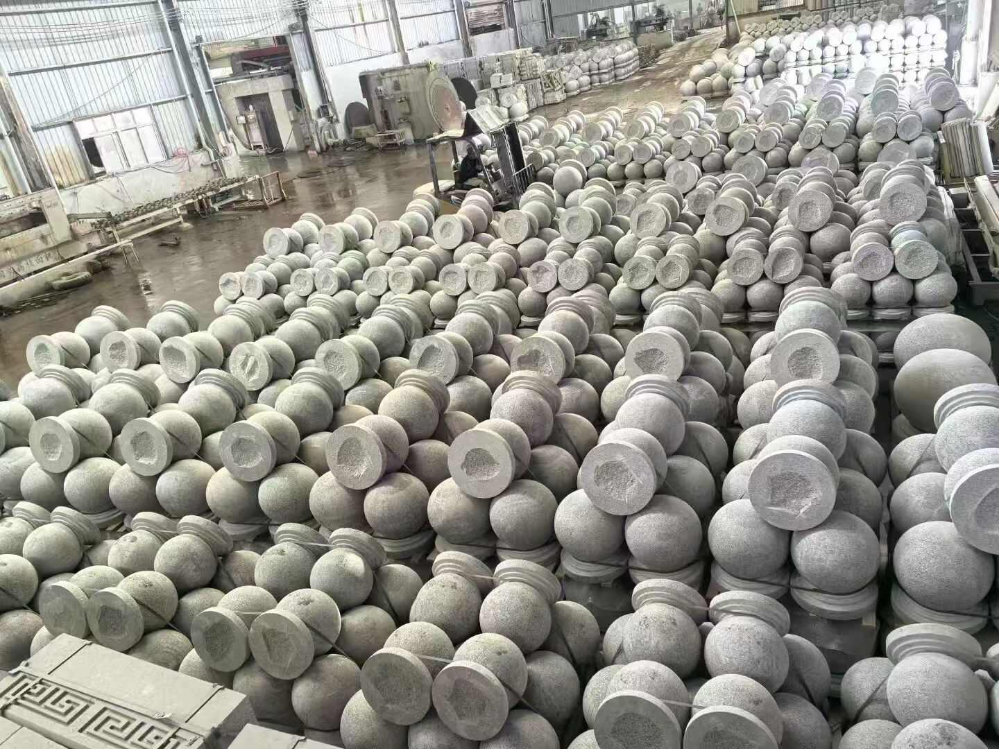 南通芝麻白圆球 石球 挡车球