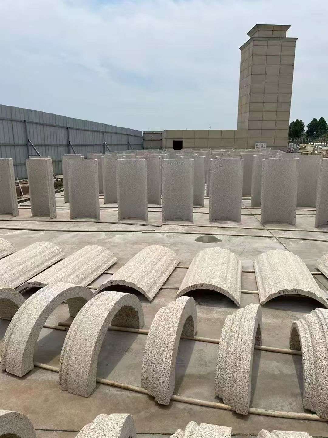 南通黄金麻别墅柱皮 异形 线条定制